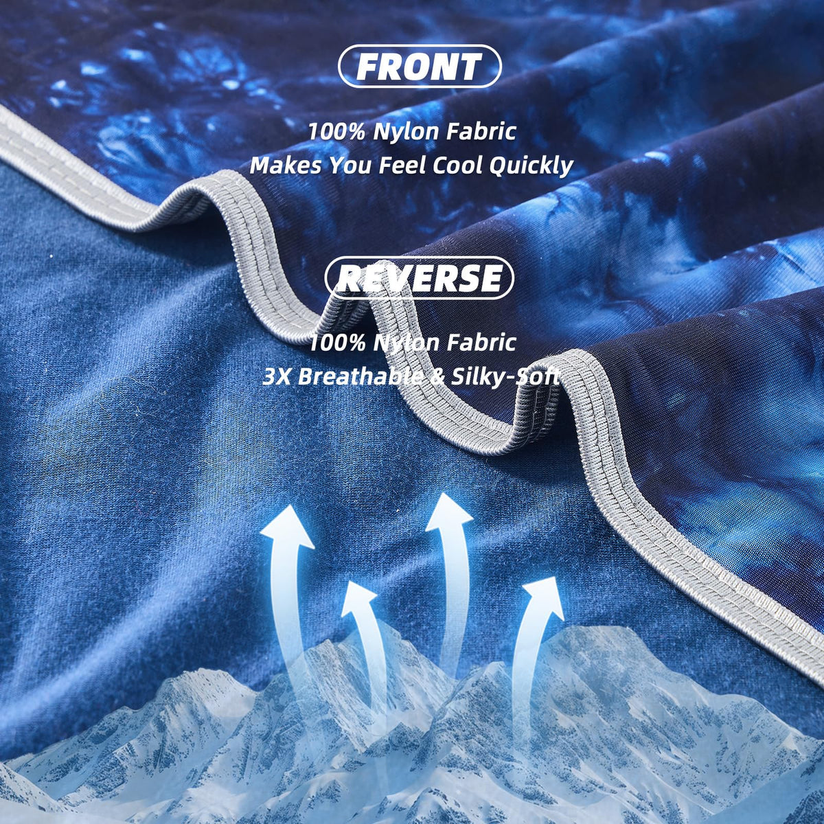 inhand cooling blanket tie dye pattern adds stylish decor while cooling