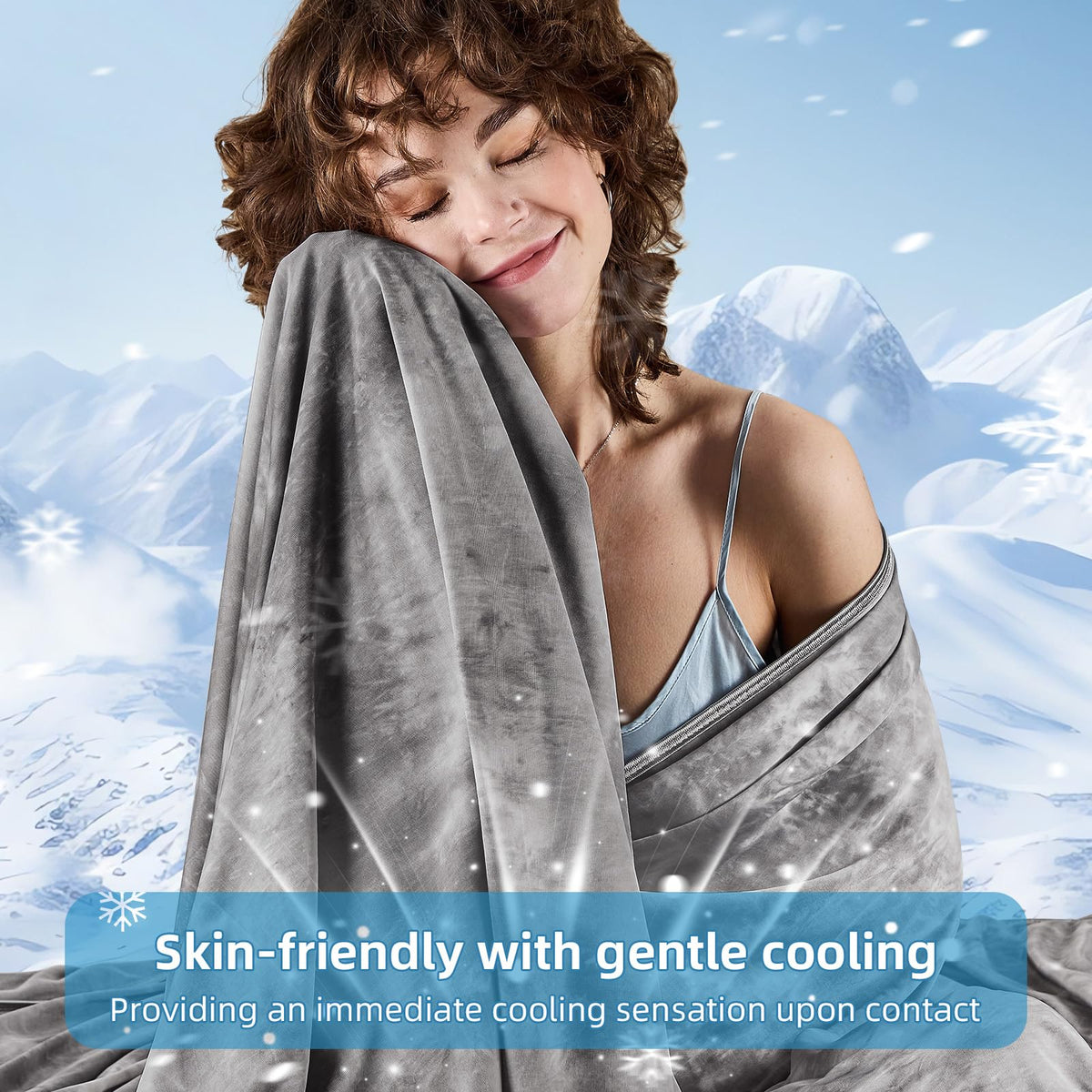 Inhand cooling blanket packaging, a thoughtful gift for hot sleepers.
