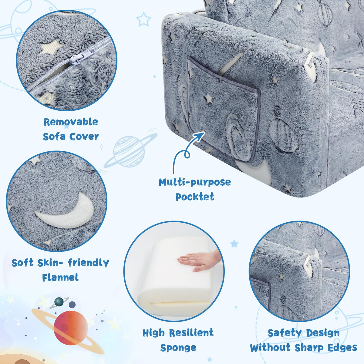 inhand toddler chair kids room activity versatile use at home and travel