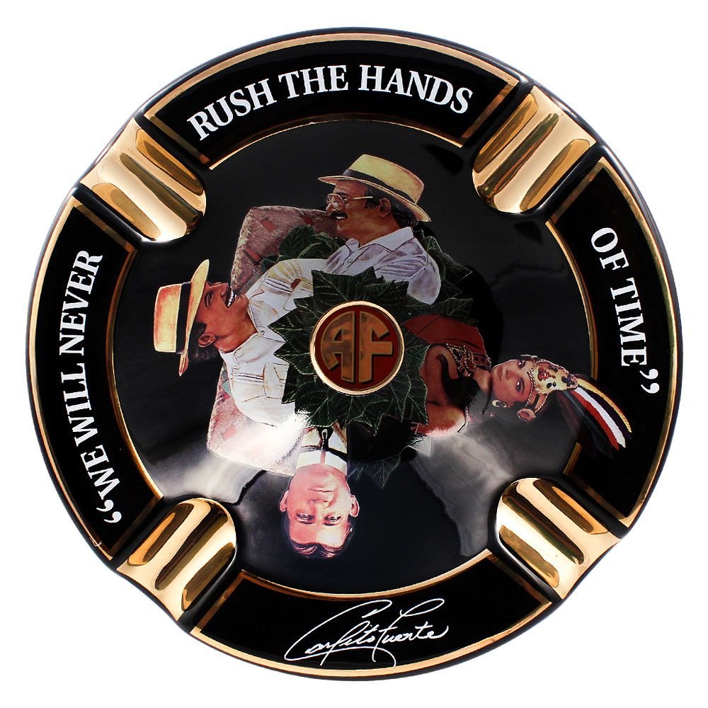 Inhouse Arturo Fuente porcelain ashtray, 8-75 inch, sturdy and easy to clean.