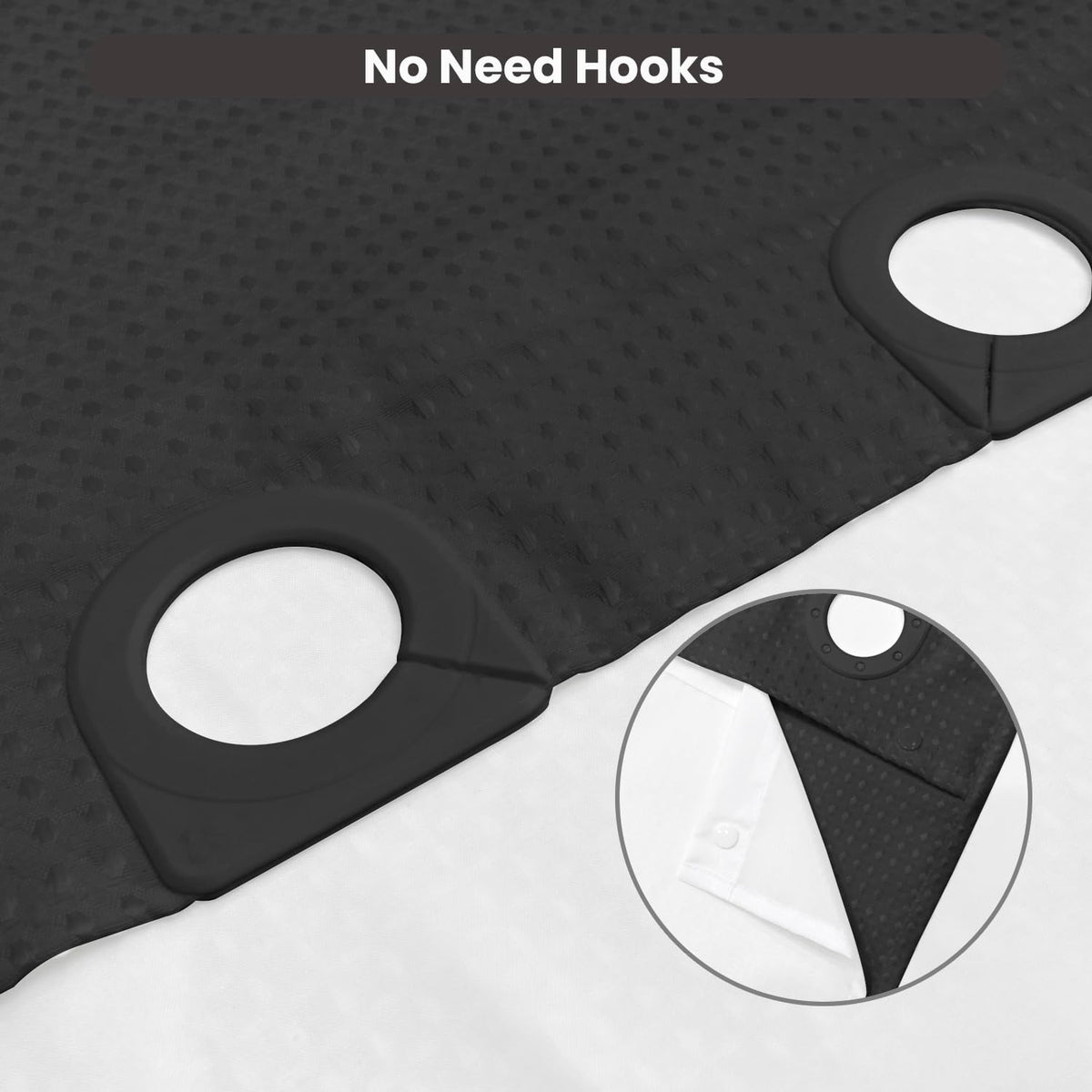 Inhousolu quick-install hook-free design saves time during bathroom updates.