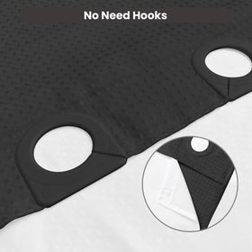 Inhousolu quick-install hook-free design saves time during bathroom updates.
