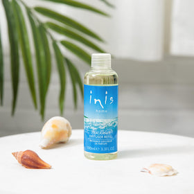 Inis Energy of the Sea refill bottle shown for quick room refresh.