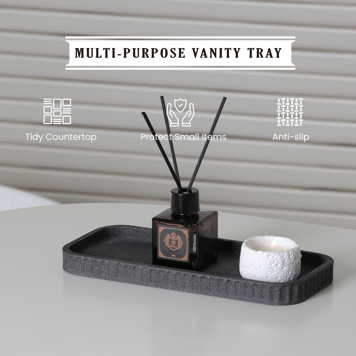 INIUNIK countertop organization with the full 6-piece set in view.