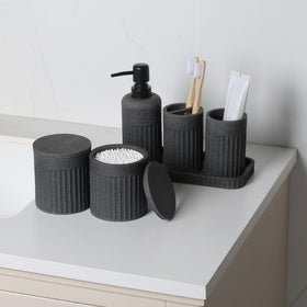 INIUNIK vanity tray neatly corral accessories and jewelry.