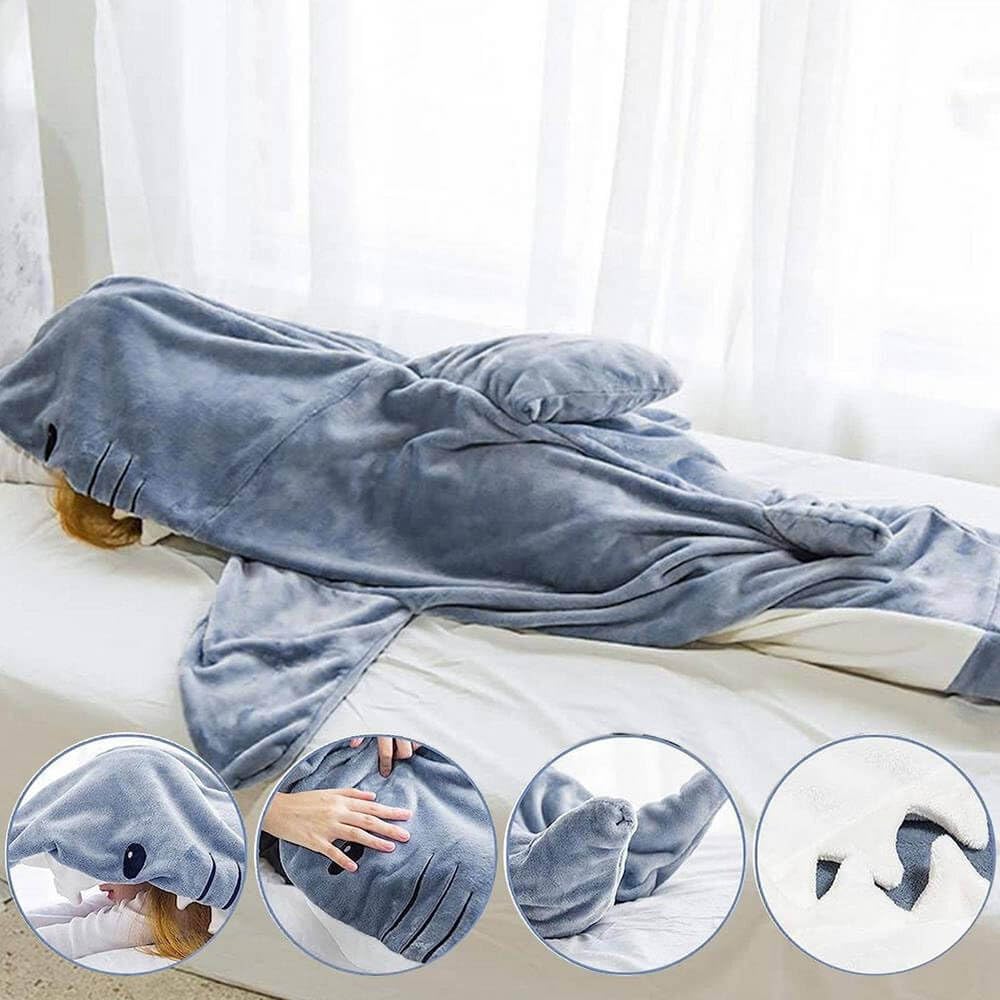 inkArts Shark Blanket Hoodie perfect for cozy evenings at home