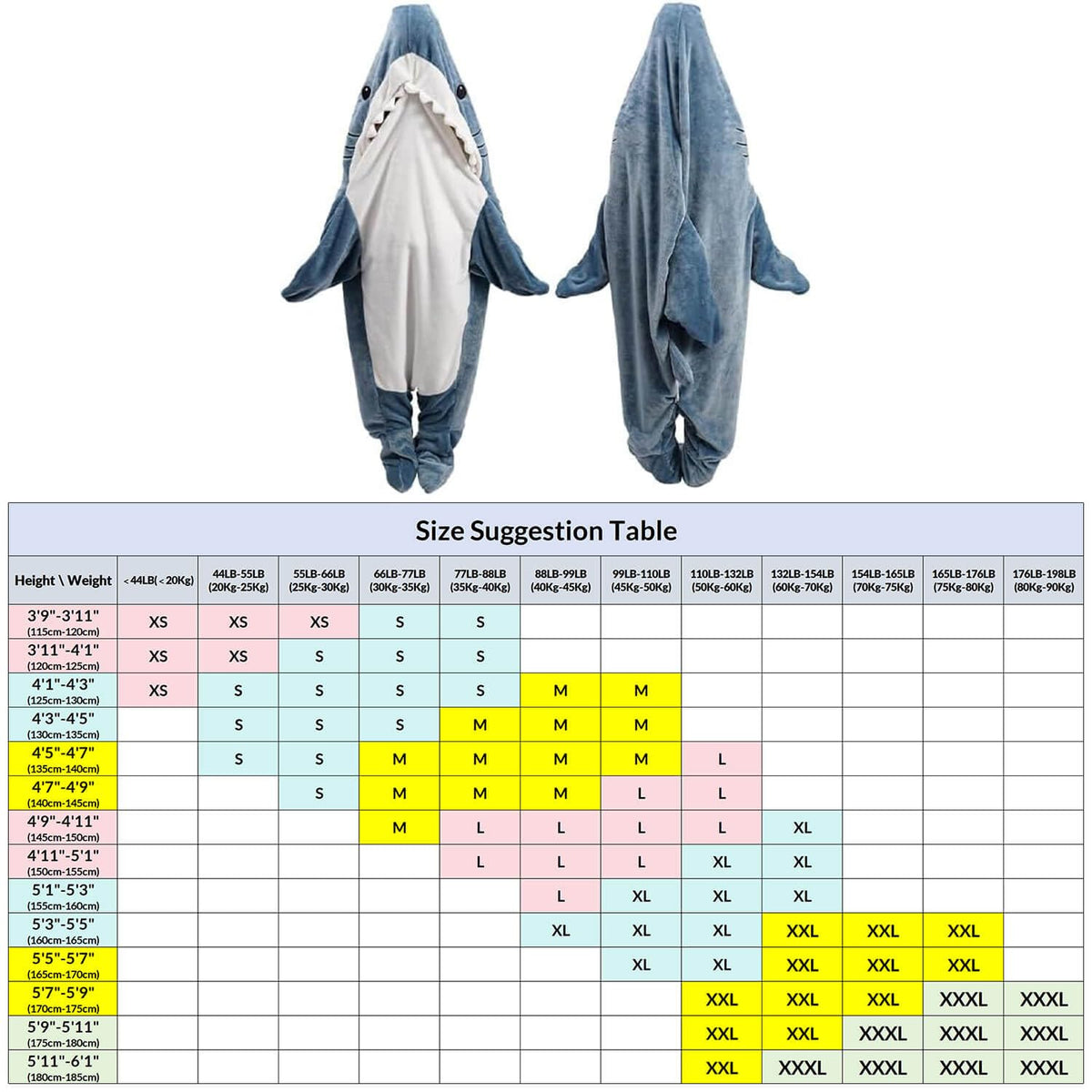 inkArts Shark Blanket Hoodie fleece material ensures warm comfort