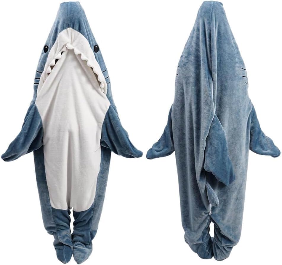 inkarts shark blanket hoodie wearable sleeping bag for imaginative play and comfort