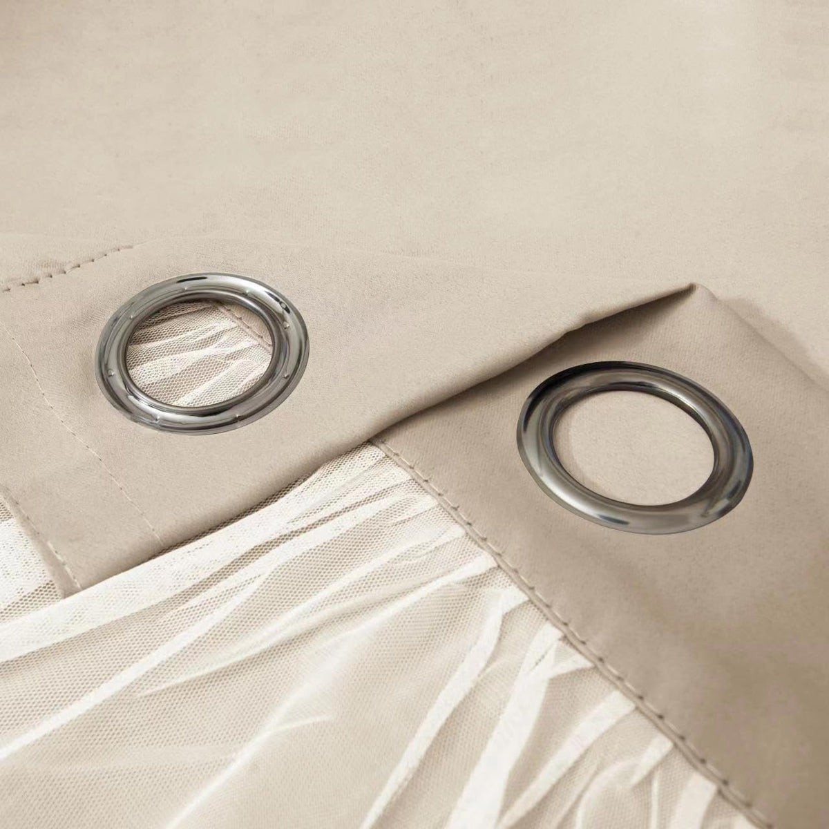 INLINAS durable soft finish curtains retain shape and elegance.