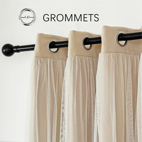 INLINAS noise dampening drapes reducing outdoor sounds for evenings.