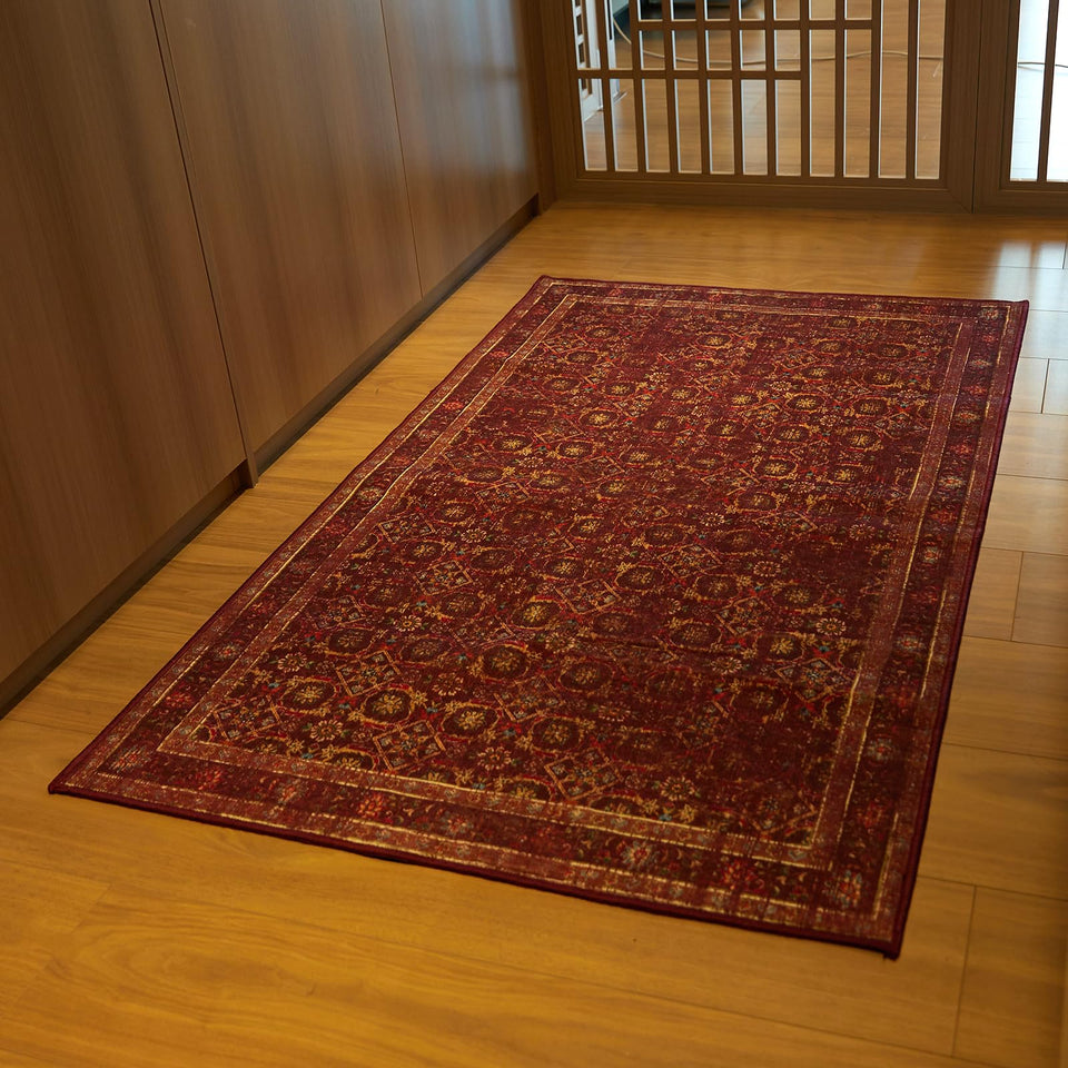 Inlume 3x5 soft washable rug with easy-care fibers for quick cleanups.