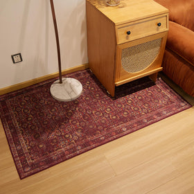 Inlume non-slip rug backing prevents slipping on wooden floors.