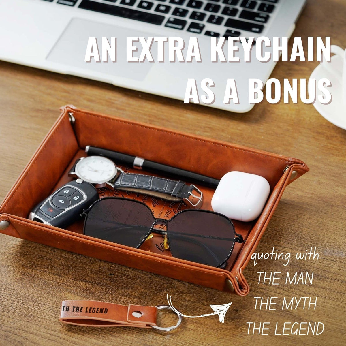 InnoBeta valet tray keeps phones, keys, coins organized at home or office.