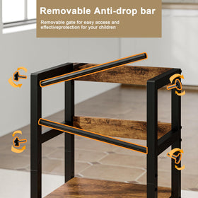INNOD step stool uses durable wood and steel for lasting safety.