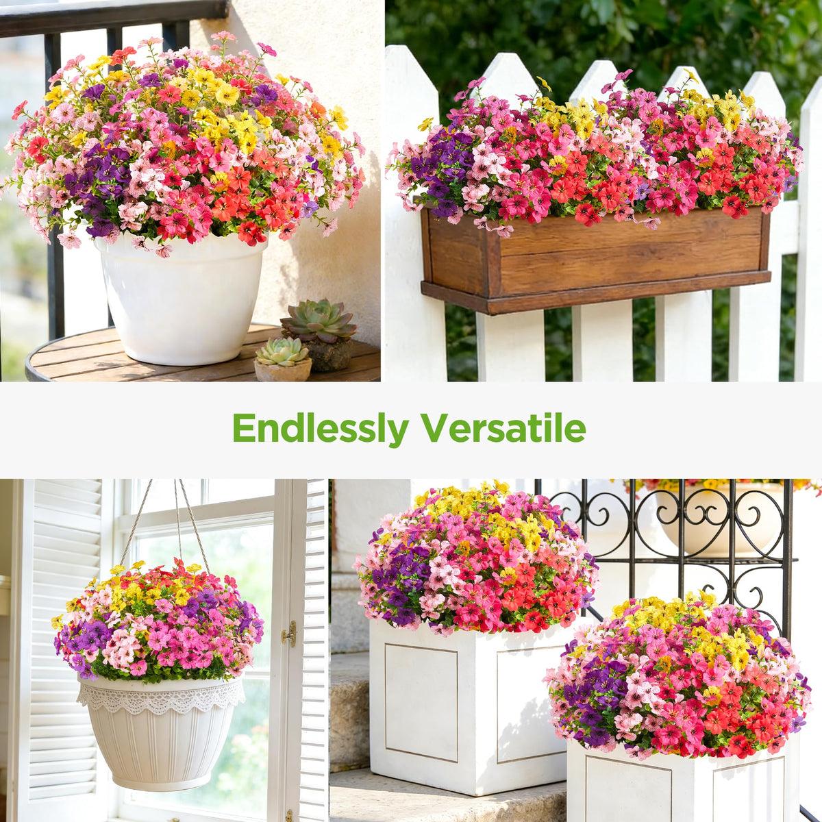 InnoGear artificial flowers outdoors realistic detail elevates indoor or outdoor spaces
