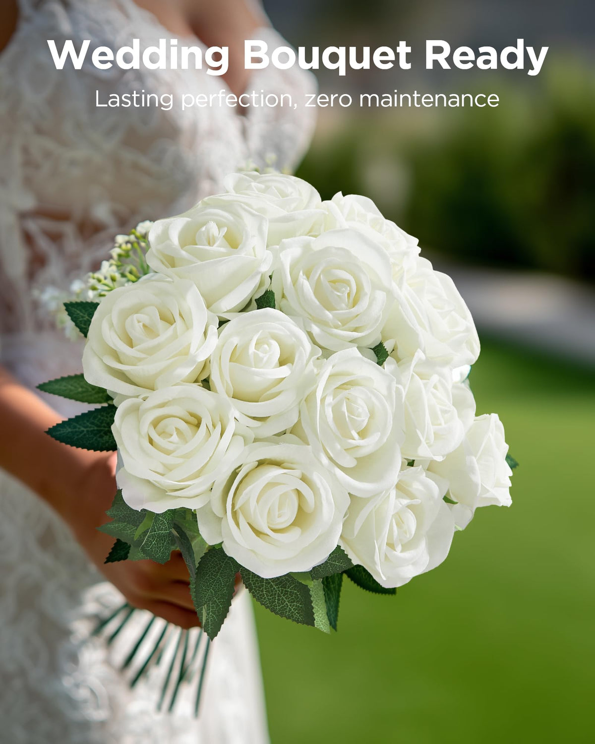 InnoGear silk roses used in wreath frames for easy seasonal decorating