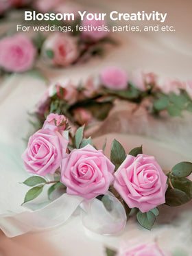 InnoGear cake decoration roses soft foam blooms for cake toppers