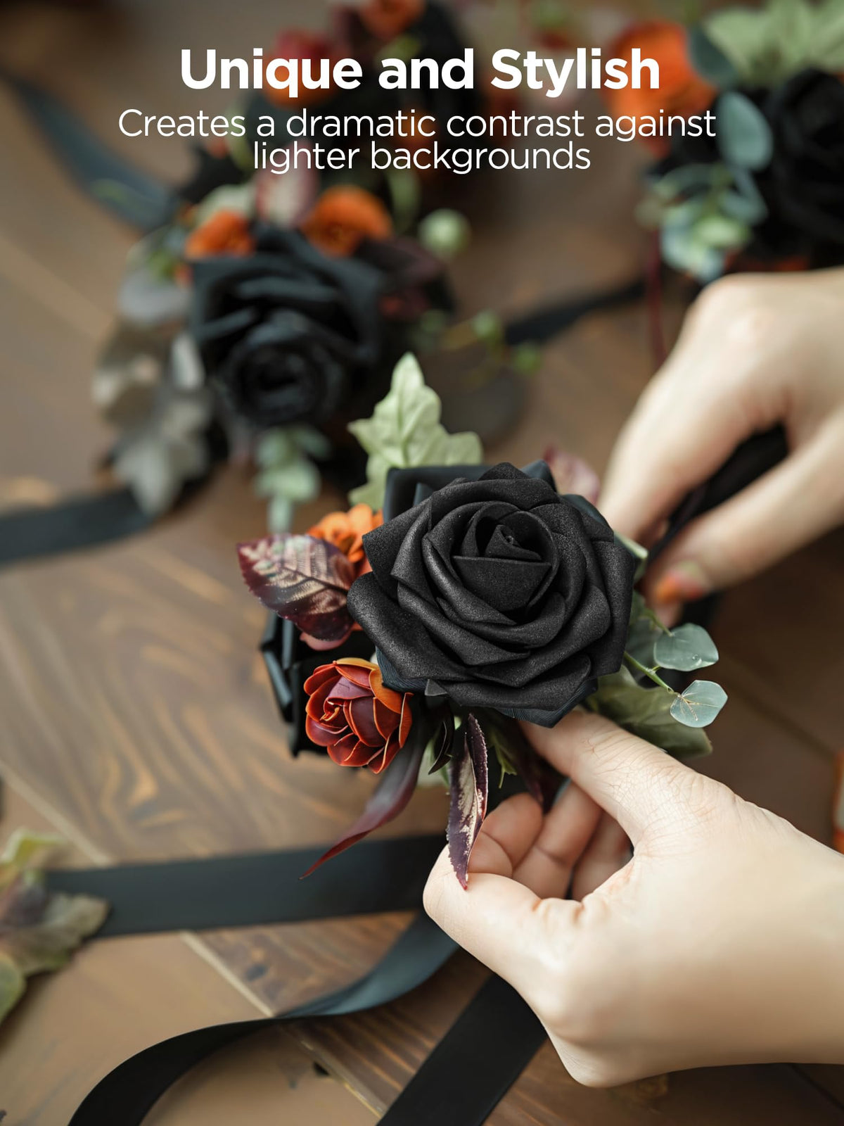 InnoGear versatile foam roses for Christmas tree and festive decor