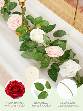 InnoGear flexible-stem roses with ivory color adapt to creative bouquet designs.