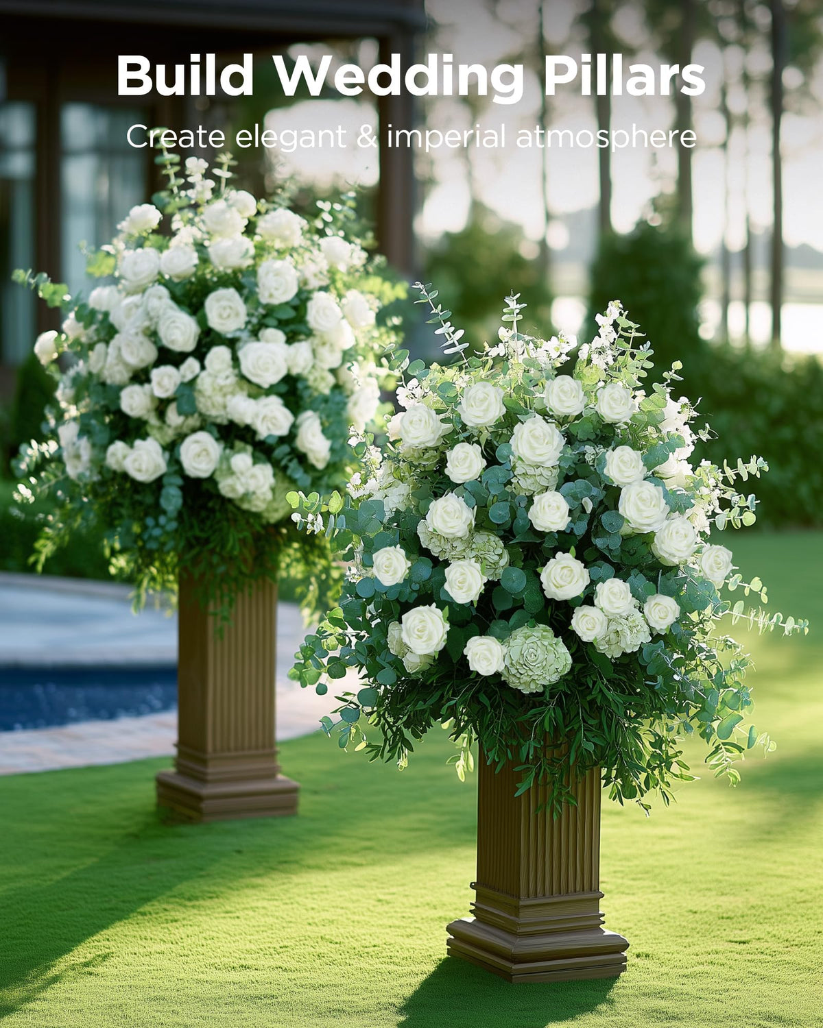 InnoGear fake roses with long stems ideal for professional bouquets