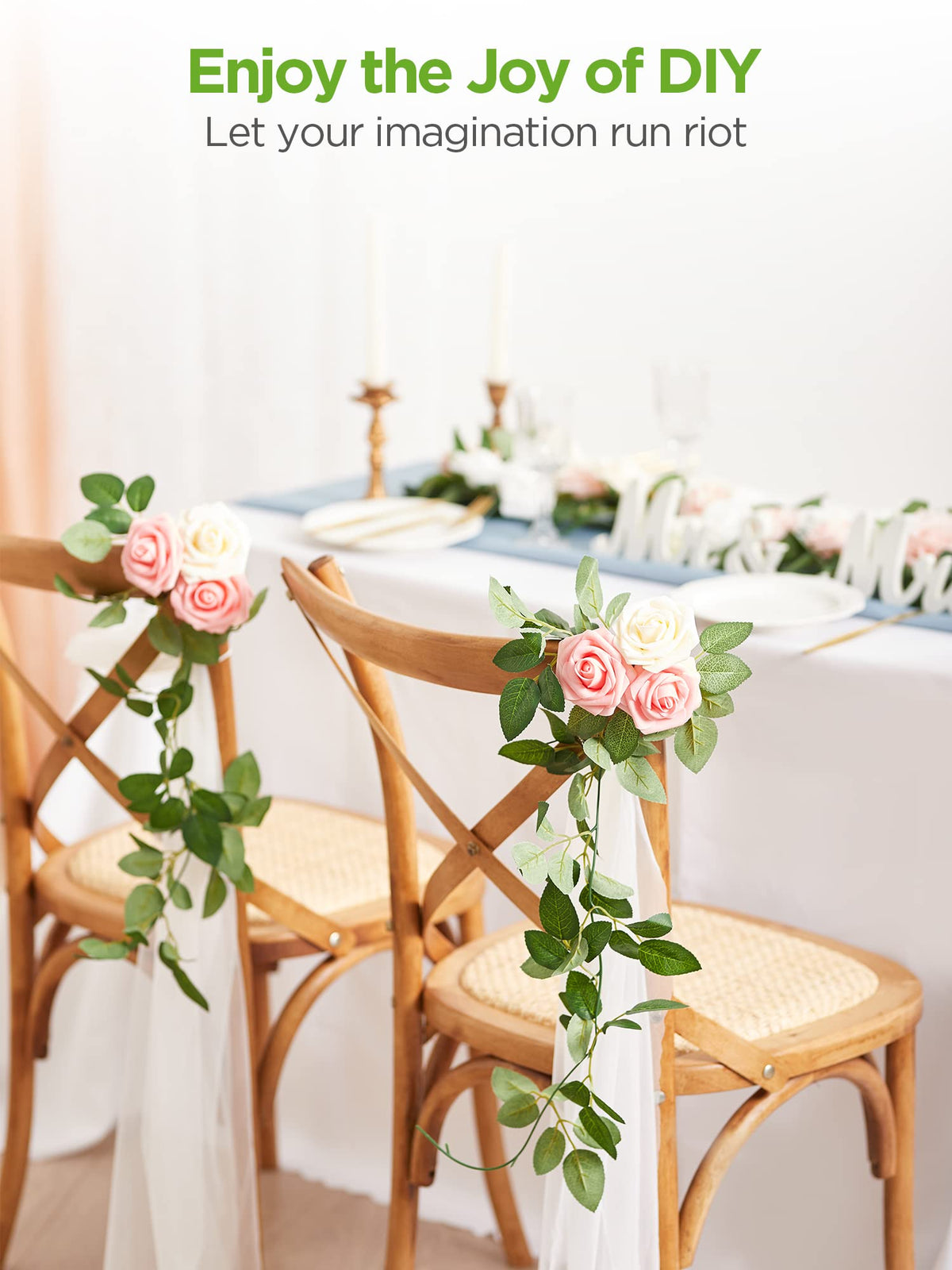 InnoGear hyper-realistic petals with 3.15-inch heads create a natural floral look.