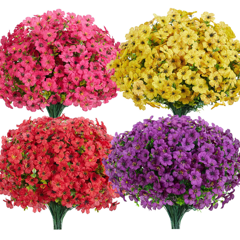 InnoGear outdoor flower bundle with daisies and eucalyptus for vibrant, low-maintenance decor