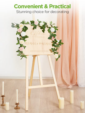 InnoGear DIY wedding décor with blush roses for bridal showers and events.