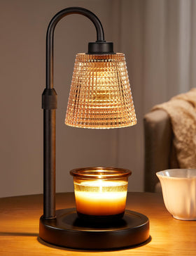 Innqoo Amber Candle Warmer base offers flame-free warmth for safe homes.