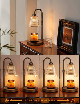 Innqoo Brown Candle Warmer glass shade adds aesthetic charm while preserving aroma evenly.