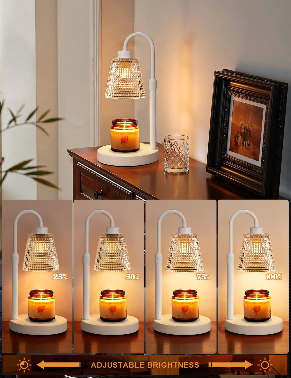 Innqoo candle warmer timer control for scheduled fragrance release