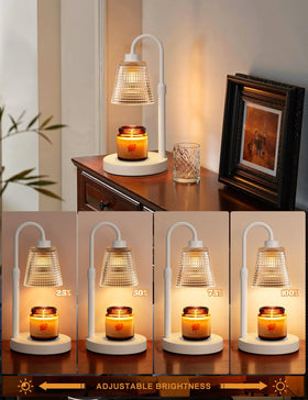 Innqoo candle warmer timer control for scheduled fragrance release