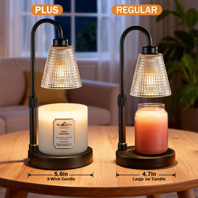 Innqoo candle warmer timer dimmable focus enables mood lighting with controlled fragrance.