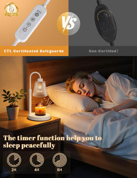 Innqoo flame-free candle warmer reduces fire risk and soot buildup
