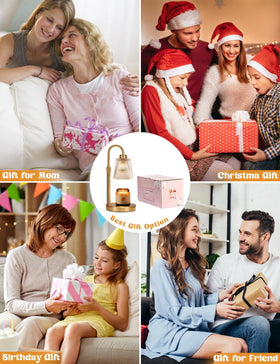 Innqoo Gold Candle Warmer Lamp shown as a thoughtful gift for birthdays or housewarmings.