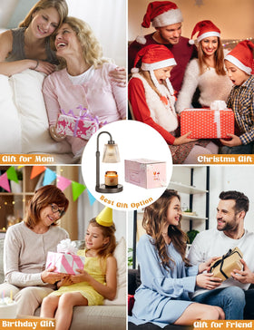 Innqoo gray candle warmer with ETL switch for safe operation.