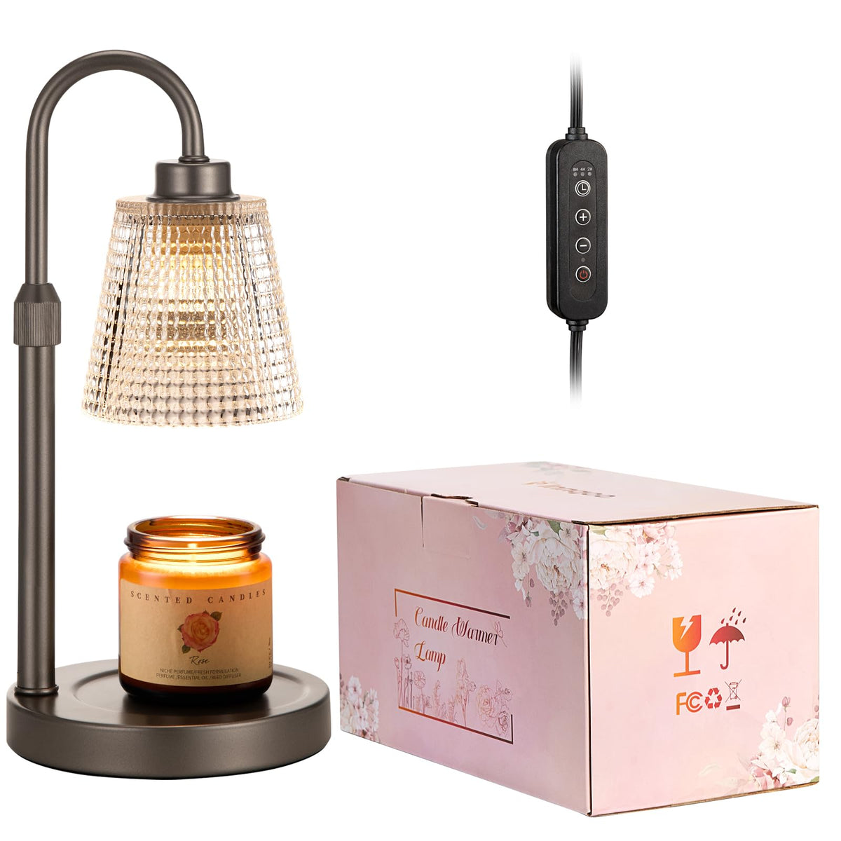 Innqoo gray candle warmer makes a thoughtful gift for home lovers.
