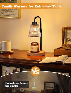 Innqoo Rustic Candle Warmer Lamp height-adjustable to fit candles of various sizes