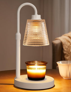 Innqoo white candle warmer lamp for flame-free ambiance in any room