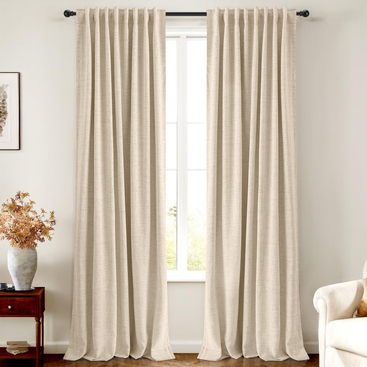 INOVADAY blackout curtain panel 1—full daylight blocking for a darker bedroom