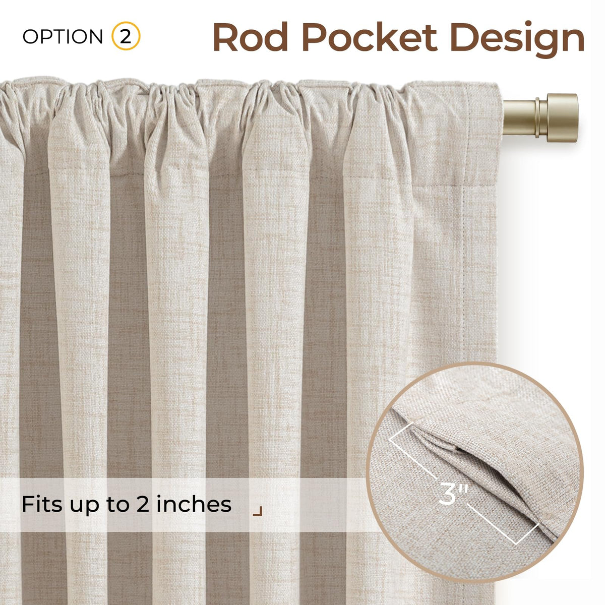 INOVADAY back-tab hanging curtain panel 4 shows elegant pleated hanging style
