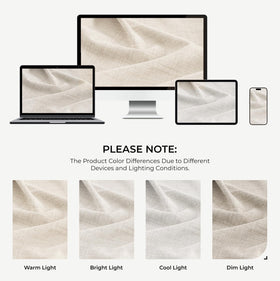 INOVADAY beige blackout curtains are machine washable for easy care
