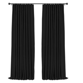 INOVADAY blackout curtains with clip rings enable adjustable pleats and easy installation for any room.