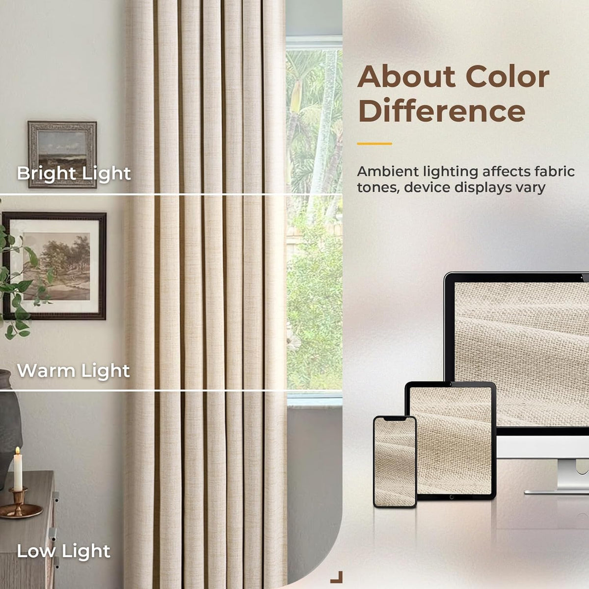 INOVADAY curtains measure 50x84 inches per panel for versatile coverage