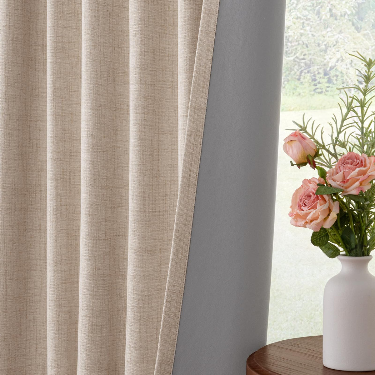 INOVADAY energy-efficient curtains help keep rooms cooler in summer and warmer in winter