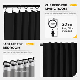 INOVADAY linen-texture blackout curtains add soft, sophisticated style to interiors.