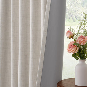 INOVADAY machine washable blackout curtains for easy care and wrinkle resistance.