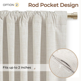 INOVADAY thermal-insulated curtains in beige help keep rooms cooler and more comfortable.