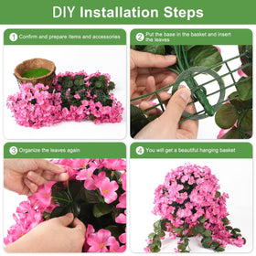 INQCMY planters look full and fresh without maintenance all season.