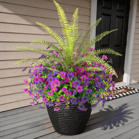 INQCMY 12-daisy outdoor cluster with vibrant, realistic petal detail for year-round decor.