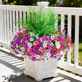 INQCMY outdoor daisies image demonstrating vibrant 14-bundle arrangement for porch decor.